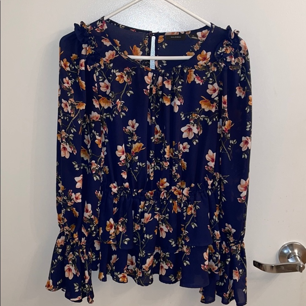 Halogen Floral Blouse